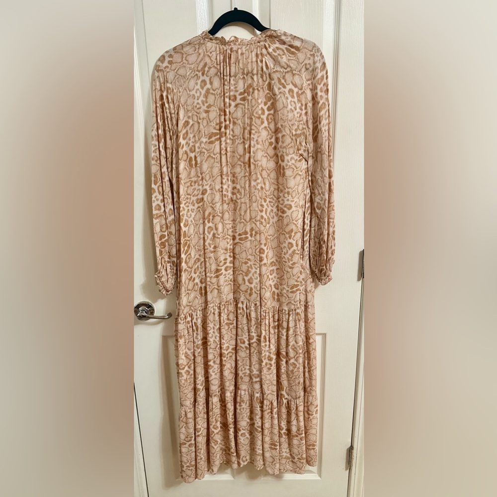 Women's‎ Show Me Your MuMu Brown Cream Print Maxi Dress. Size Small. - Picture 4 of 5